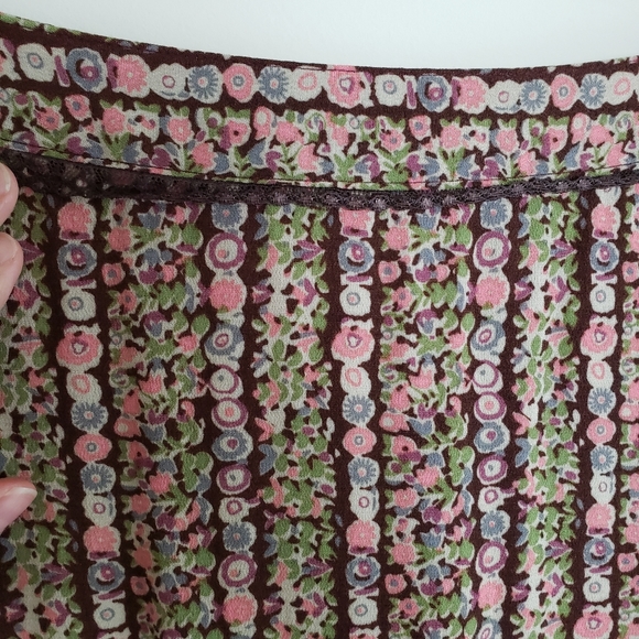 Vintage Free People Floral Print Skirt - Picture 5 of 10